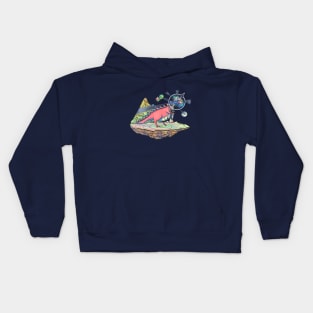 Uni Dinosaur to Space Kids Hoodie